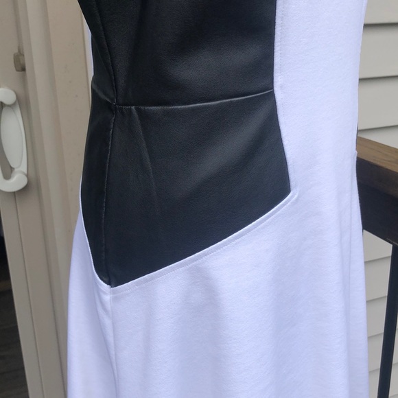 Express Faux Leather Ponte Knit Mini - Picture 12 of 17